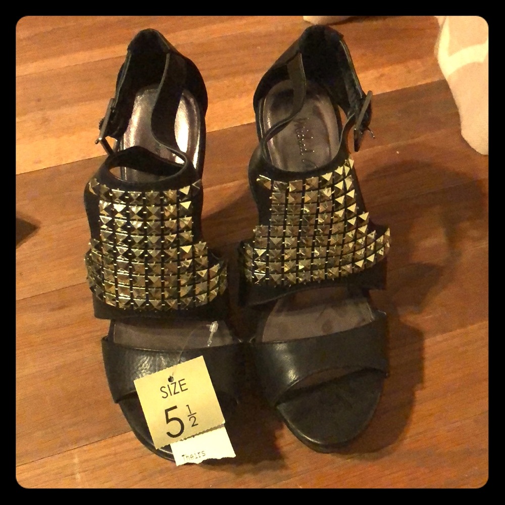 NWT studded wedges!